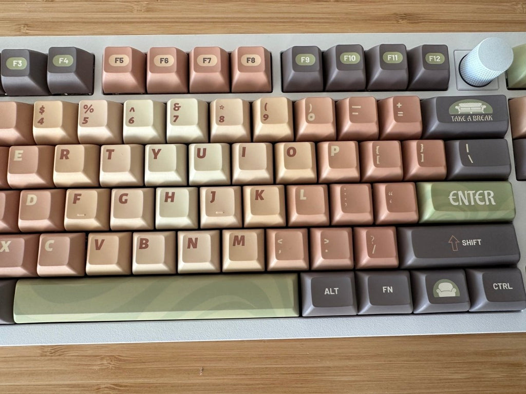 Cute Matcha Green Tea Theme Gradient Keycap Set