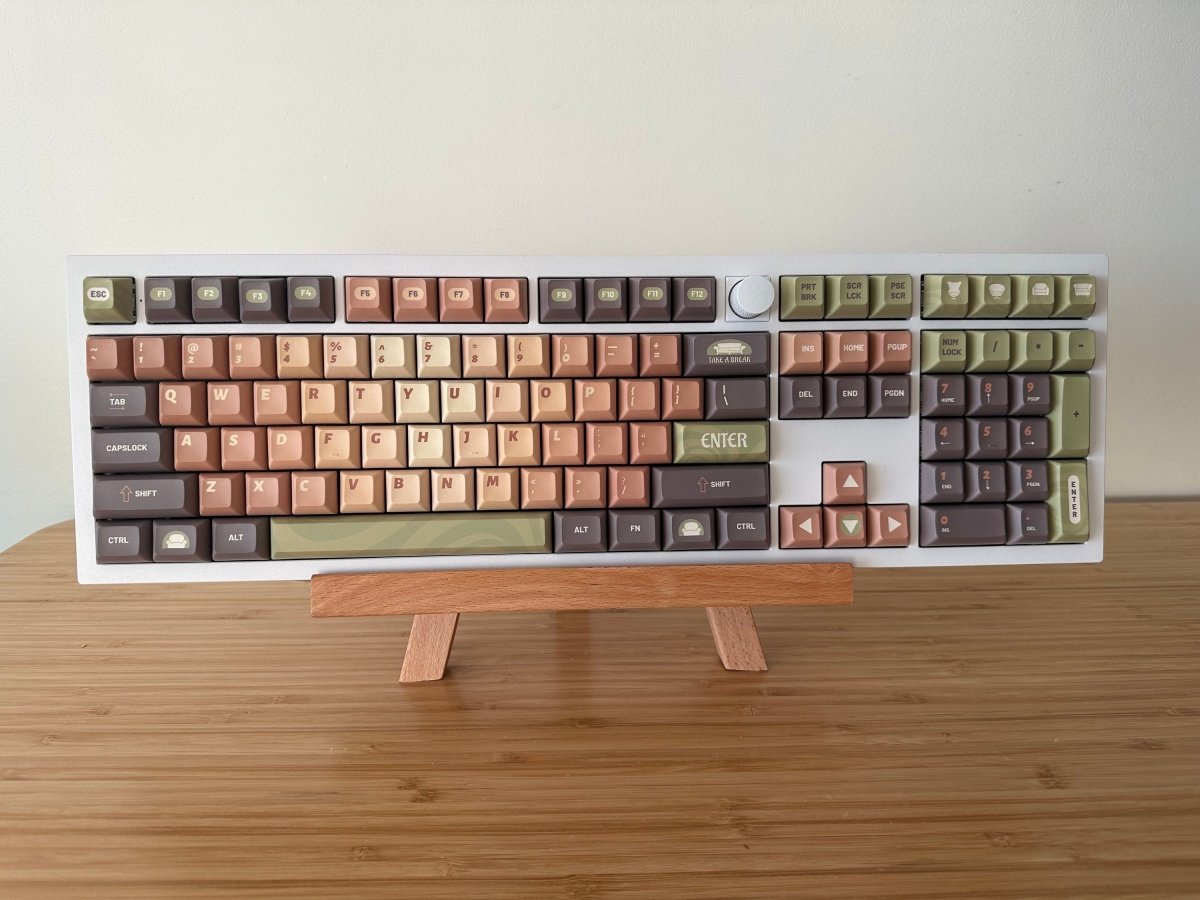 Cute Matcha Green Tea Theme Gradient Keycap Set