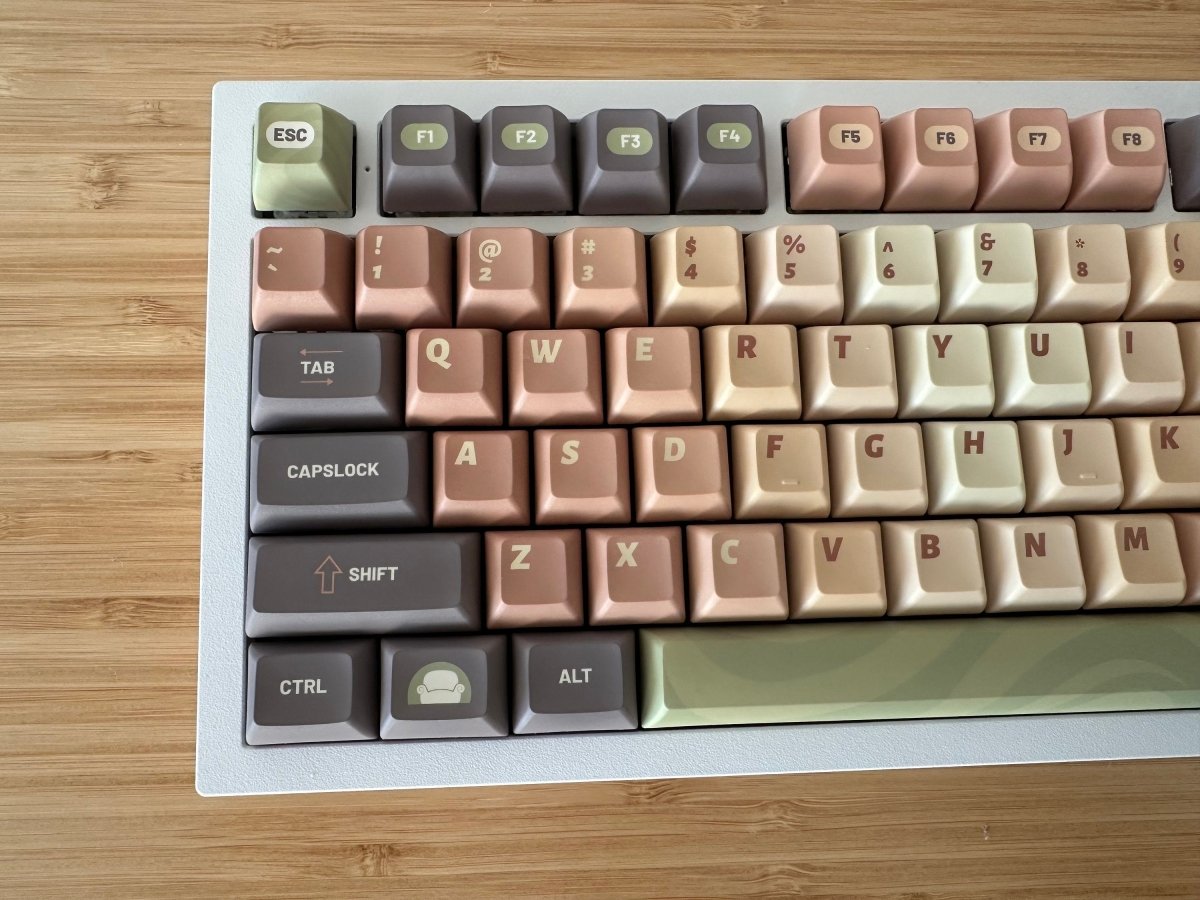 Cute Matcha Green Tea Theme Gradient Keycap Set