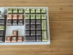Cute Matcha Green Tea Theme Gradient Keycap Set