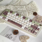 Cute Matcha Latte Coffee Theme Keycap Set