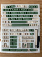 Cute Matcha Tea Theme Green Keycap Set