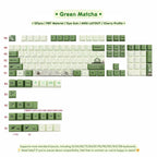 Cute Mint Green Matcha Keycap Set