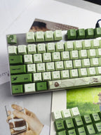 Cute Mint Green Matcha Keycap Set