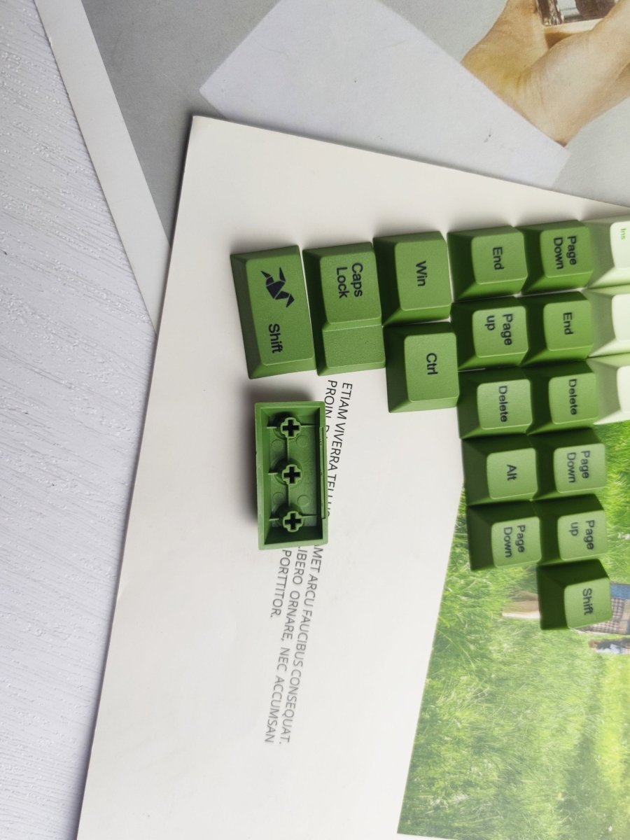 Cute Mint Green Matcha Keycap Set
