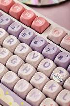 Cute Moonlight Bunny Theme PBT MOA Keycap Set