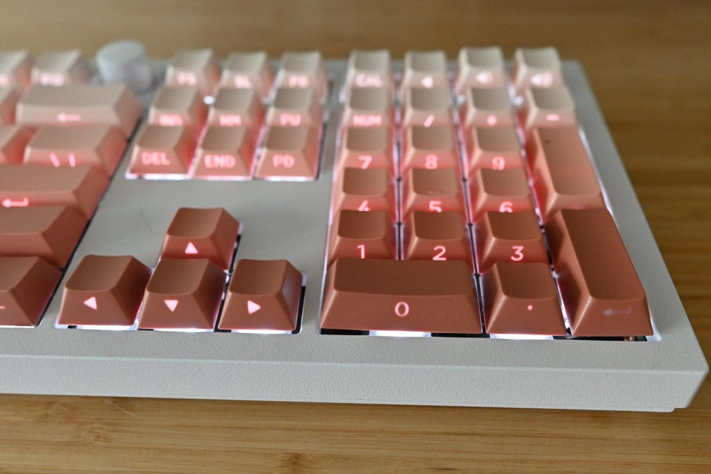 Cute Orange Gradient Backlit Keycap Set