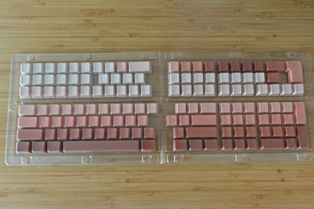 Cute Orange Gradient Backlit Keycap Set