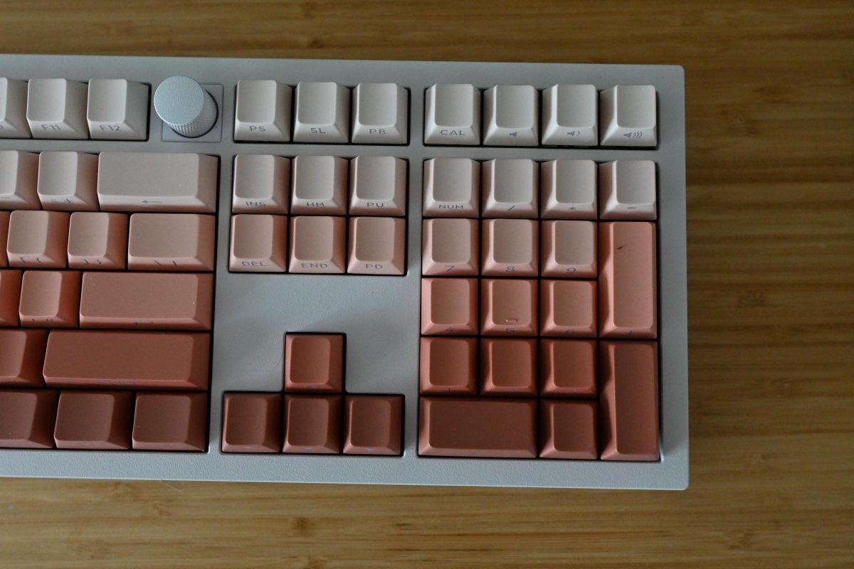 Cute Orange Gradient Backlit Keycap Set