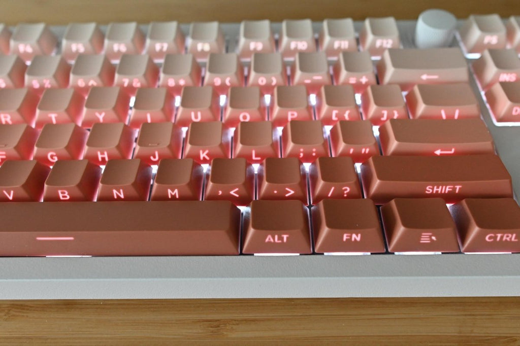 Cute Orange Gradient Backlit Keycap Set