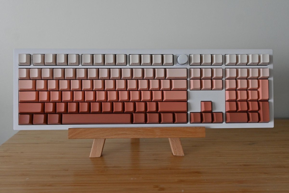 Cute Orange Gradient Backlit Keycap Set