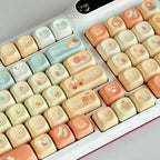 Cute Orange Soda Theme Artisan Keycap Set