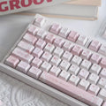 Cute Pink Bear Postcard Artisan Keycap Set