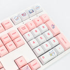 Cute Pink Bunny Theme Artisan Keycap Set