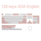 Cute Pink Bunny Theme Artisan Keycap Set