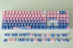 Cute Pink Fairy Moon Theme Gradient Keycap Set
