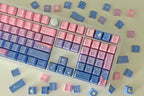 Cute Pink Fairy Moon Theme Gradient Keycap Set