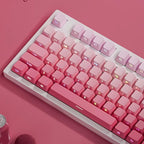 Cute Pink Gradient PBT OEM ISO Keycap Set