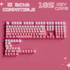 Cute Pink Gradient PBT OEM ISO Keycap Set