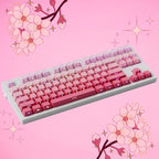 Cute Pink Gradient PBT OEM ISO Keycap Set