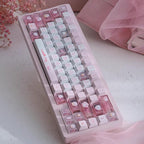 Cute Pink Hello Kitty Theme Keycap Set