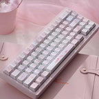 Cute Pink Hello Kitty Theme Keycap Set