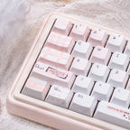 Cute Pink Notebook Theme Artisan Keycap Set