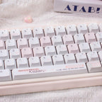 Cute Pink Notebook Theme Artisan Keycap Set