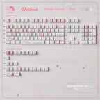 Cute Pink Notebook Theme Artisan Keycap Set