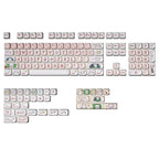 Cute Pink Secret Agent Bear Theme Keycap Set