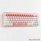 Cute Pink Shopping Bunny Theme Artisan Keycap Set