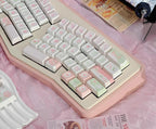 Cute Pink Strawberry Cake Theme Keycap Set