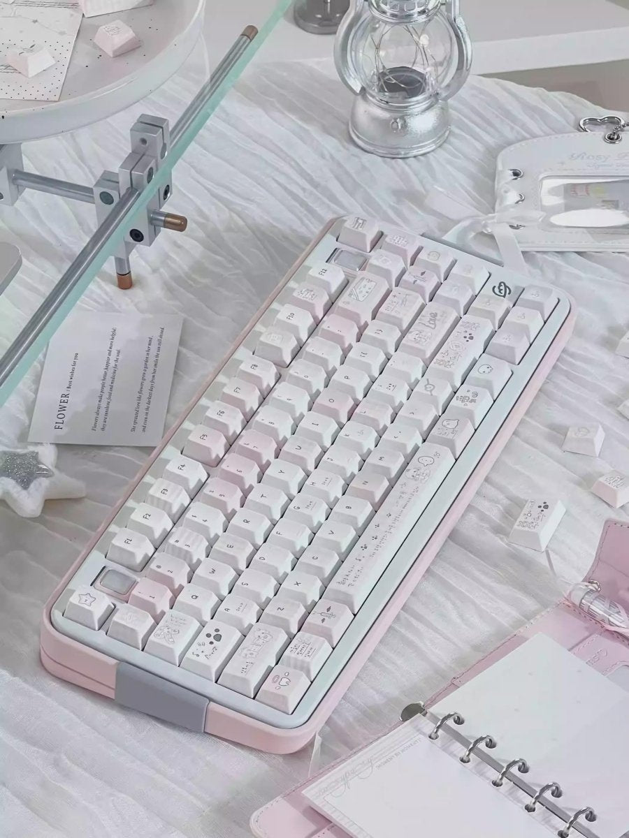 Cute Pink Sweet Cartoon Theme Artisan Keycap Set
