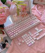 Cute Pink Valentine Day Theme Keycap Set