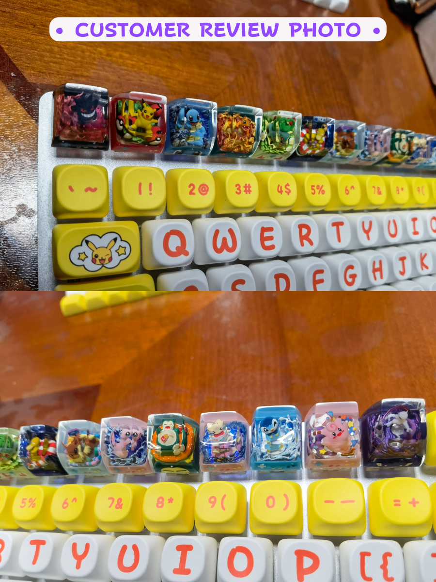 Cute Pokemon Anime Artisan Resin Keycap