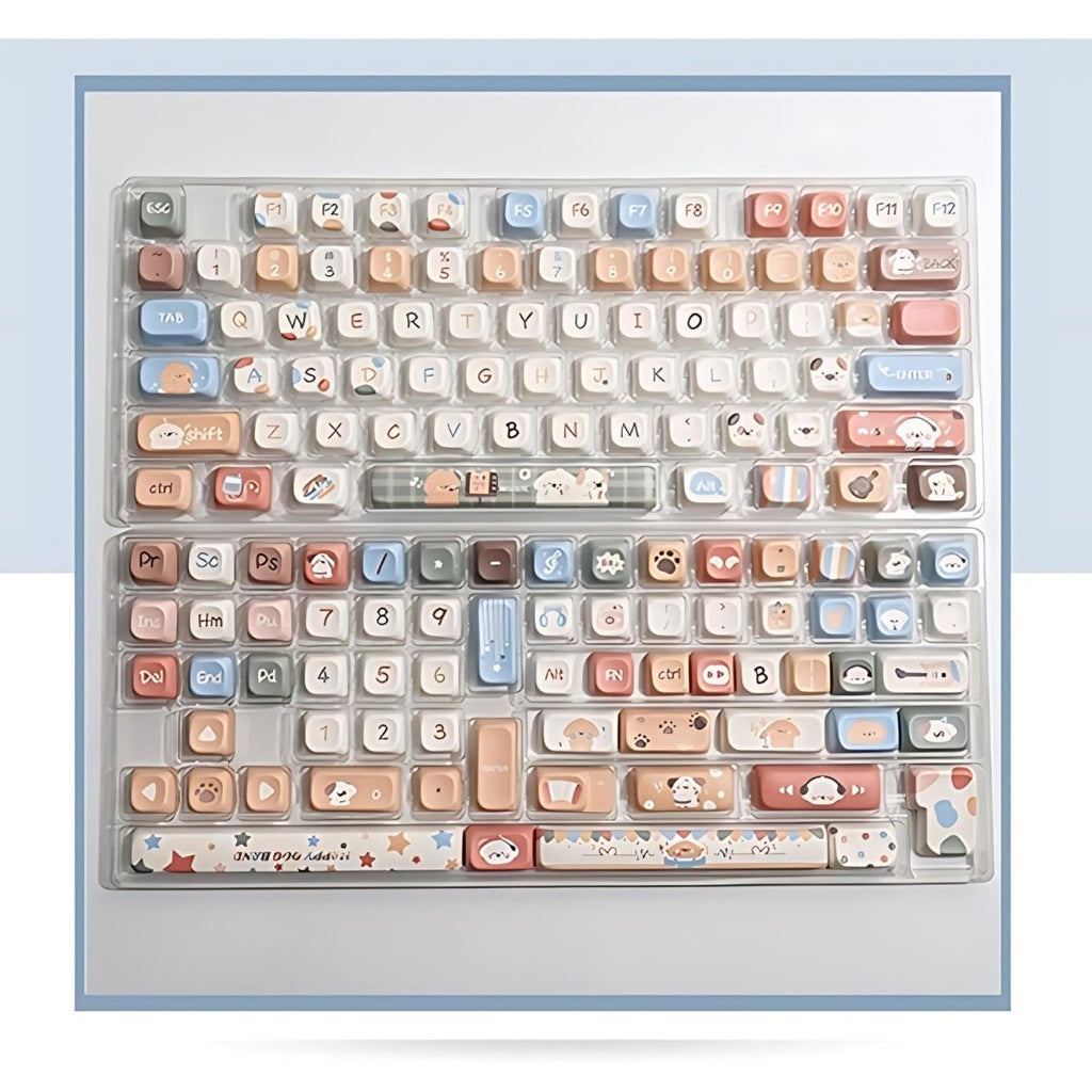 Cute Puppy Dog Theme Artisan Keycap Set