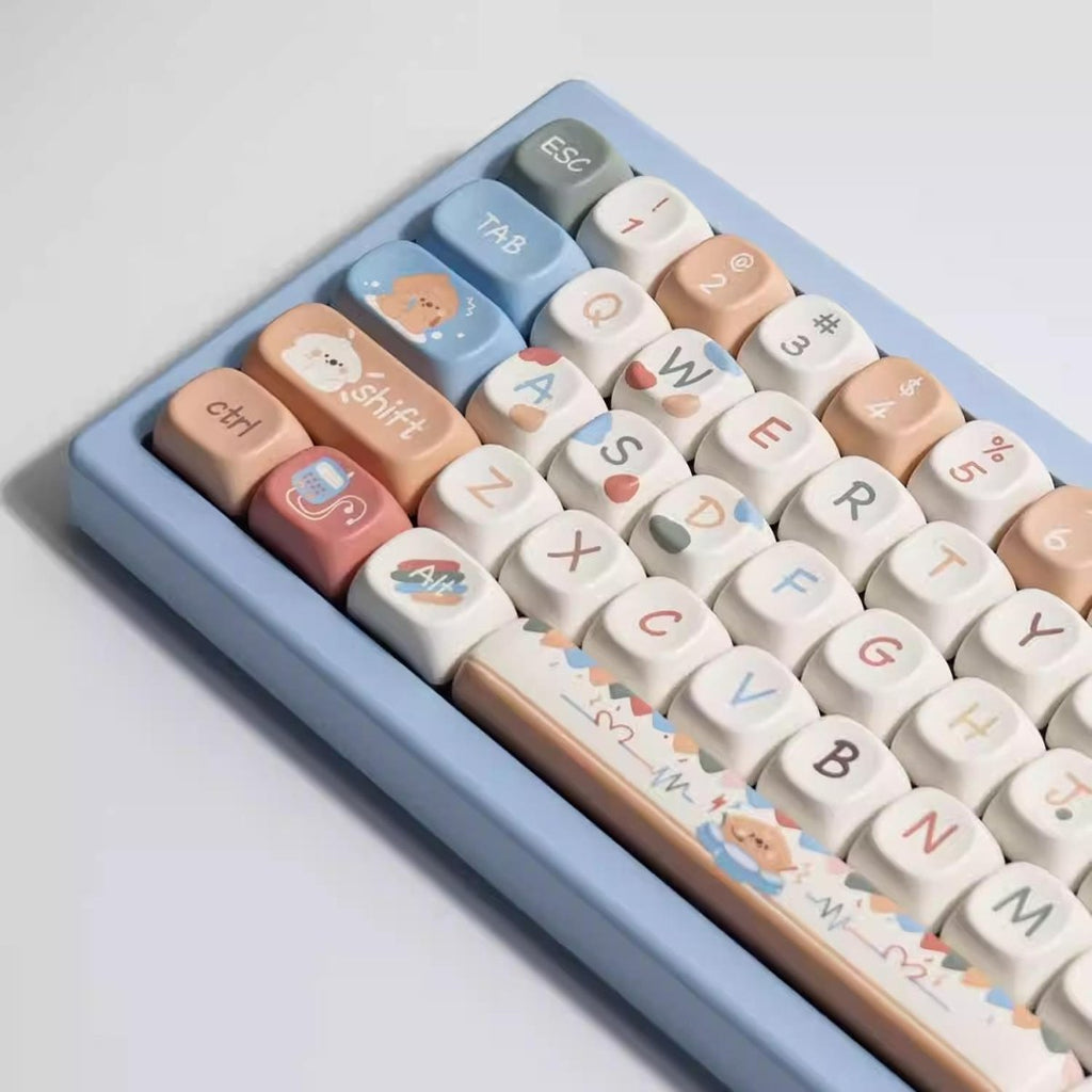 Cute Puppy Dog Theme Artisan Keycap Set