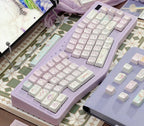 Cute Purple Ghost Theme Artisan Gradient Keycap Set