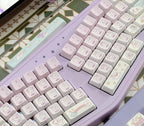 Cute Purple Ghost Theme Artisan Gradient Keycap Set