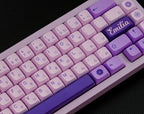 Cute Purple Re-Zero Emilia Theme Keycap Set