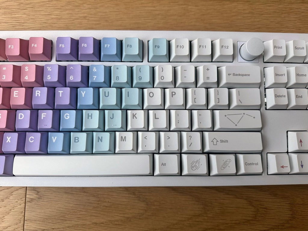 Cute Rainbow Starry Dream Gradient Keycap Set
