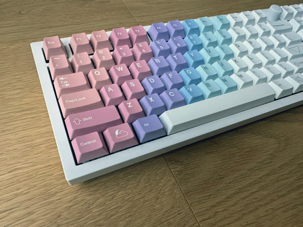Cute Rainbow Starry Dream Gradient Keycap Set