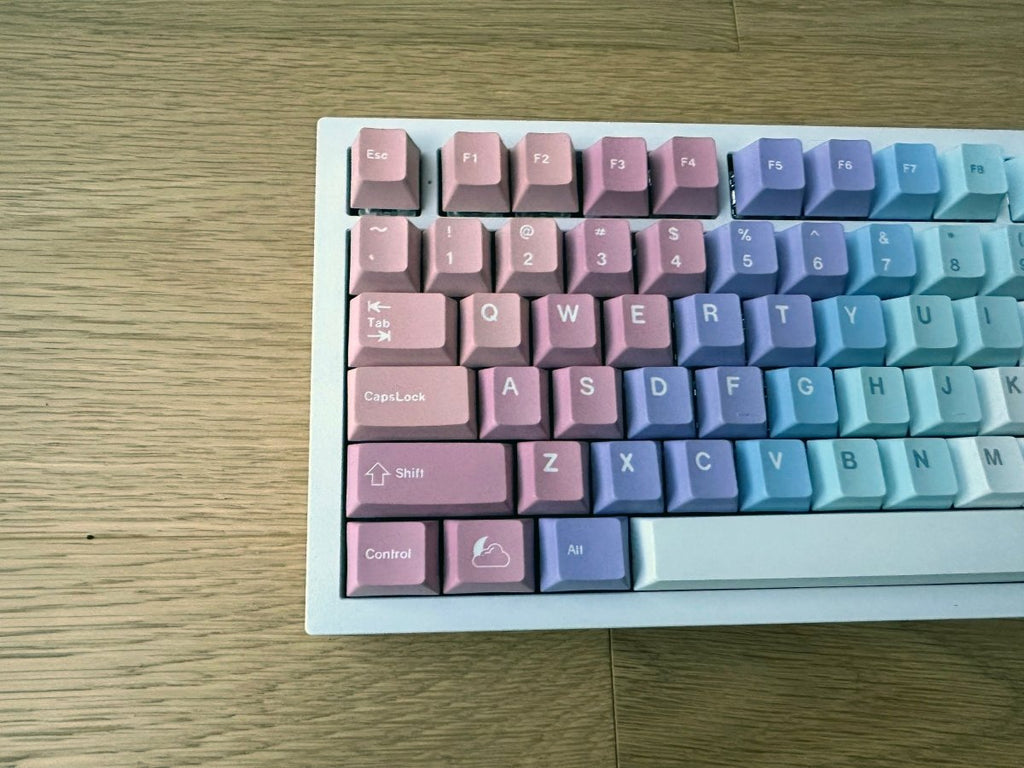 Cute Rainbow Starry Dream Gradient Keycap Set