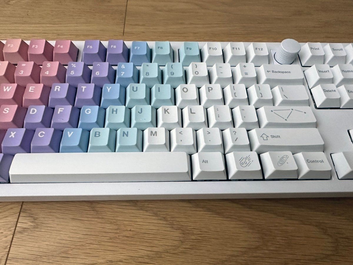 Cute Rainbow Starry Dream Gradient Keycap Set