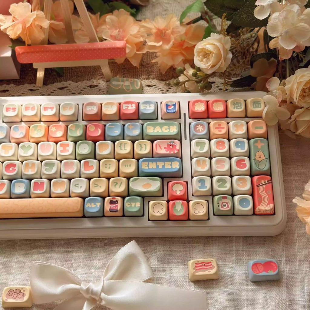 Cute Ramen Food Theme Artisan Keycap Set