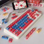 Cute Red Apple Pie Theme Keycap Set