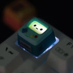 Cute Retro Arcade Artisan Resin Keycap - Shine-through