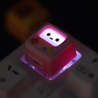 Cute Retro Arcade Artisan Resin Keycap - Shine-through
