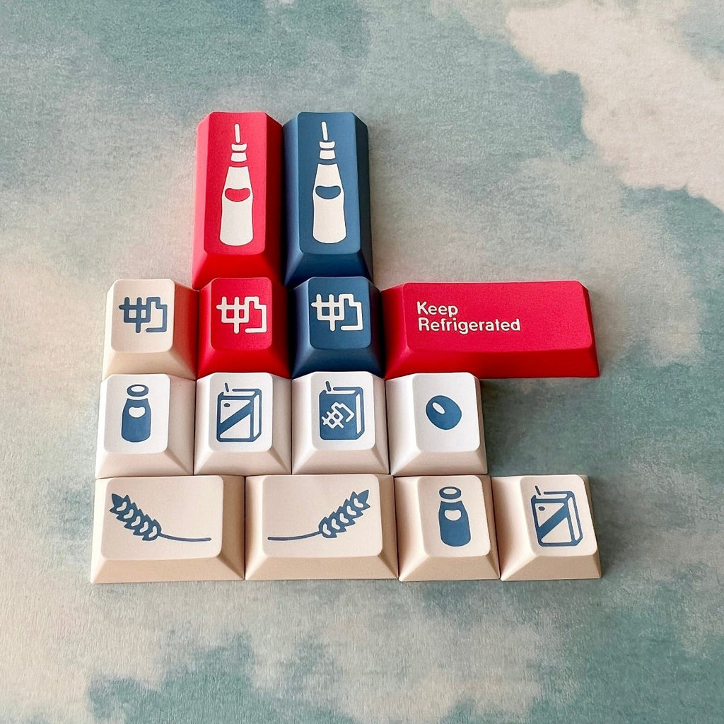 Cute Soy Milk Theme Keycap Set