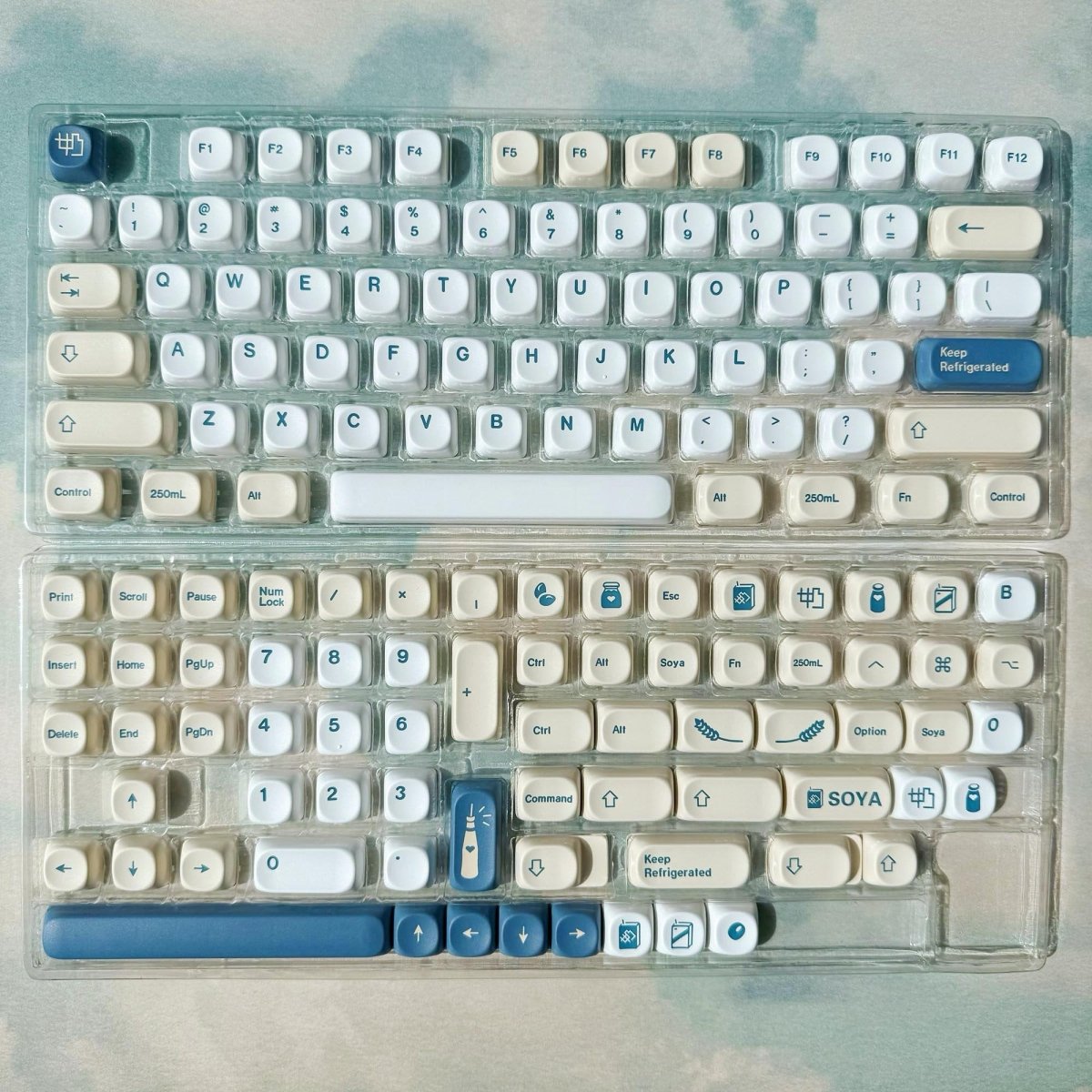Cute Soy Milk Theme Keycap Set